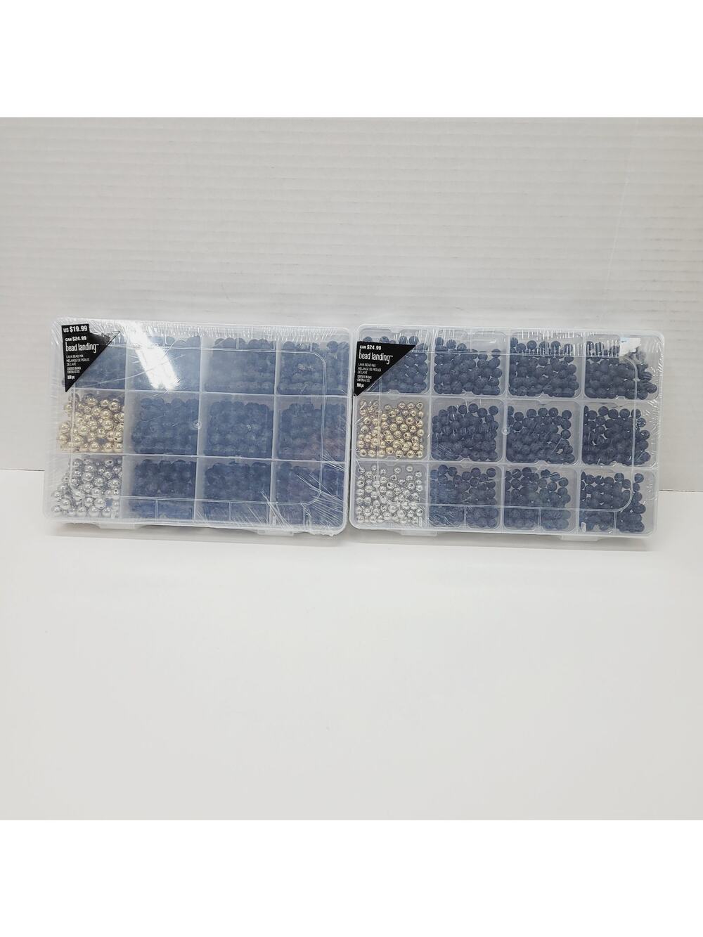 NEW Bead Landing 6mm Lava Bead Mix 1800 Pc Total Black Gold Silver 2 Sets of 900